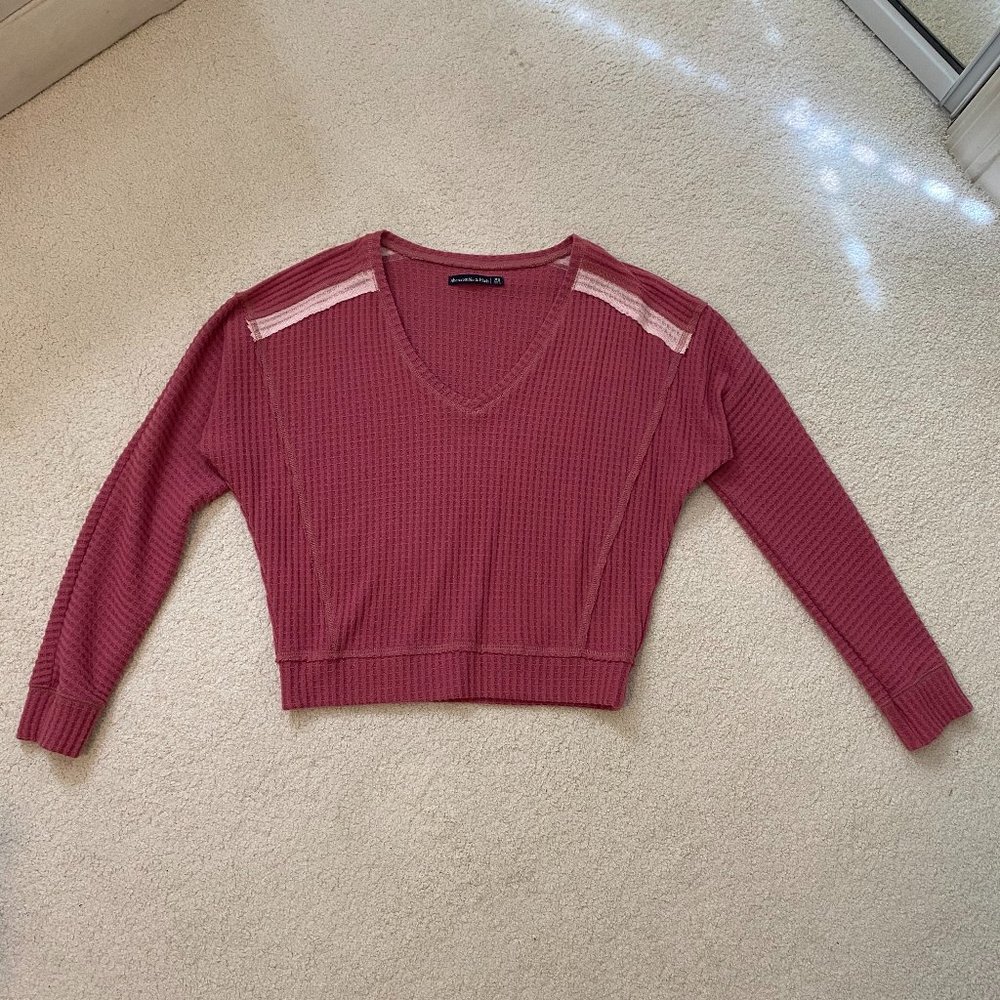 Abercrombie & Fitch Woven Long Sleeve Top